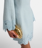 Oscar de la Renta Cotton and wool-blend tweed minidress