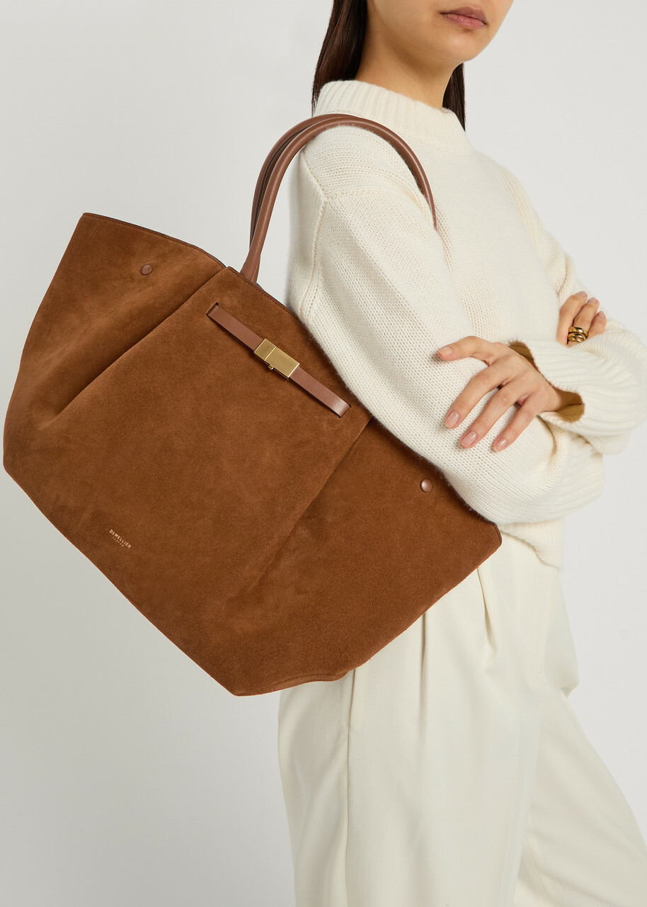 Demellier The New York Suede Tote - Tan - One Size