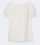 Posse Marilyn lace-trimmed cotton top