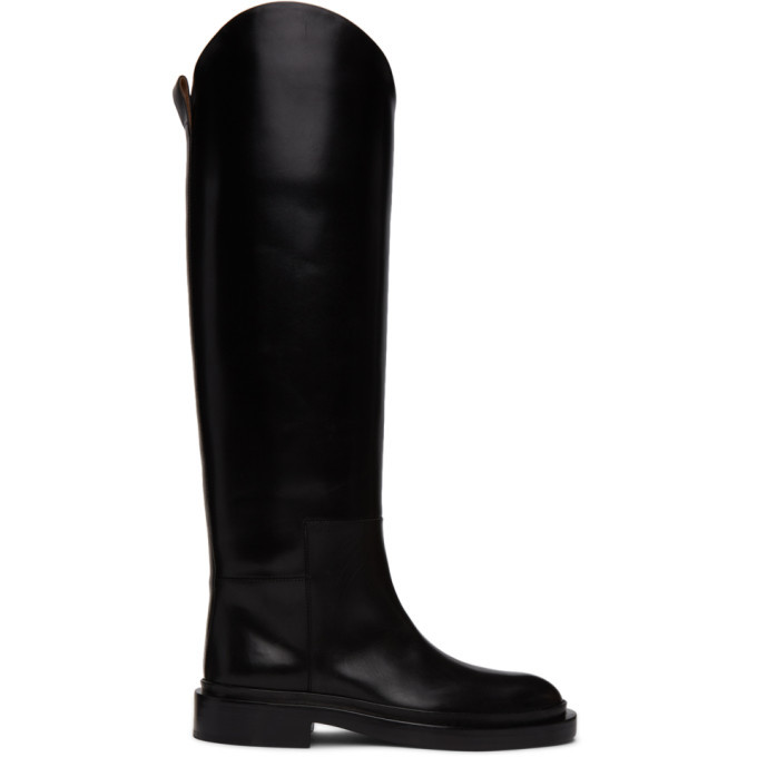 Jil Sander Black Cavaliere Boots Jil Sander