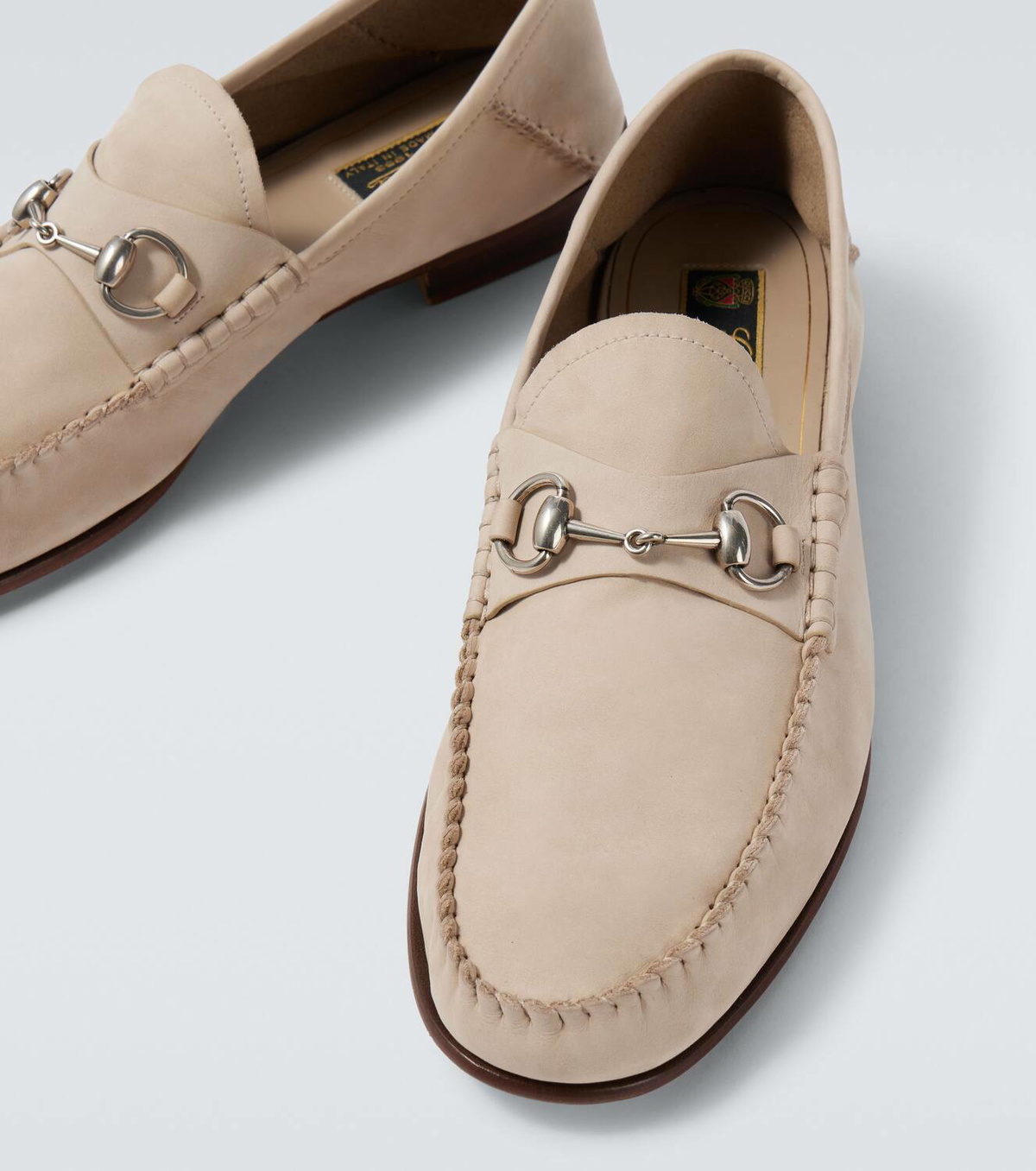 Gucci Gigi Horsebit suede loafers Gucci display picture 2