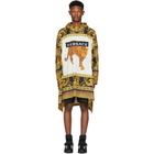 Versace Multicolor Animalier Anorak Coat