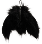 Simone Rocha Black Faux Fur Hare Coin Purse Bag Charm