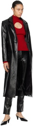 Courrèges Black Strap Coat