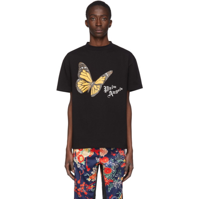 Photo: Palm Angels Black Butterfly T-Shirt