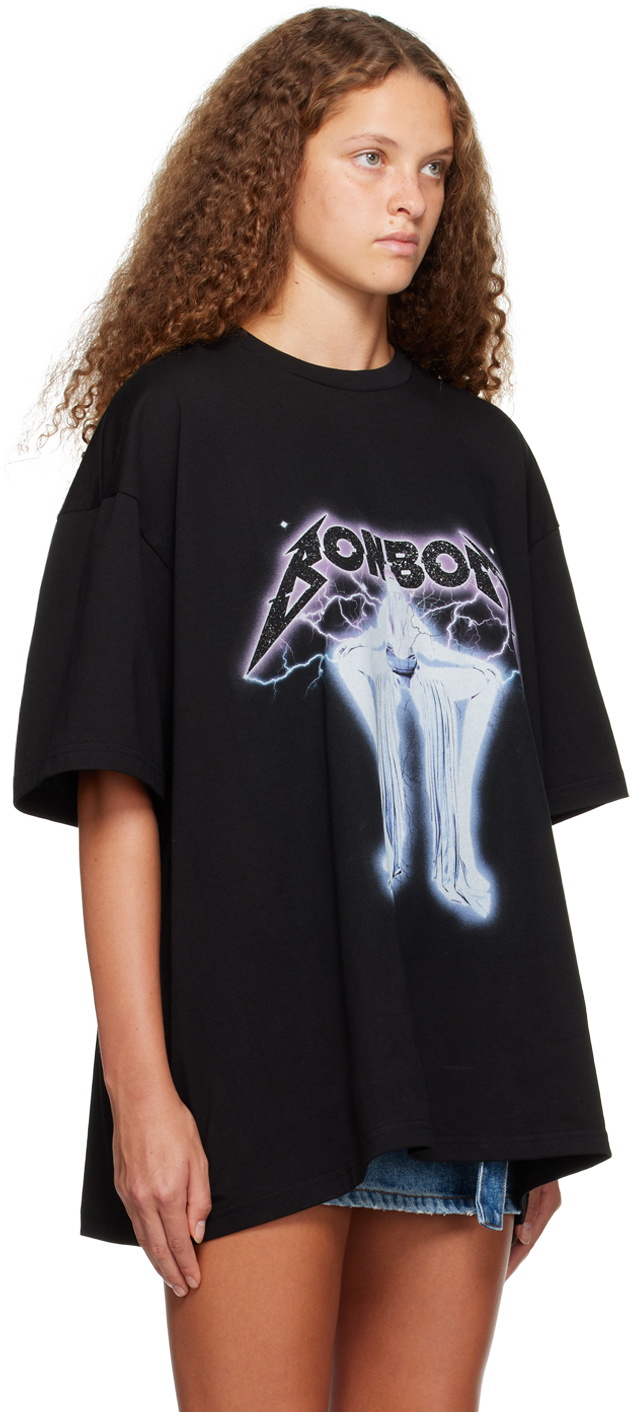 BONBOM Black Crewneck T-Shirt