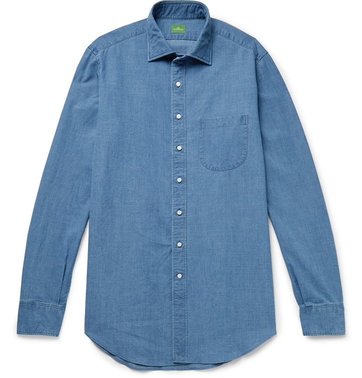 Photo: Sid Mashburn - Textured Cotton-Chambray Shirt - Blue