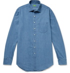 Sid Mashburn - Textured Cotton-Chambray Shirt - Blue