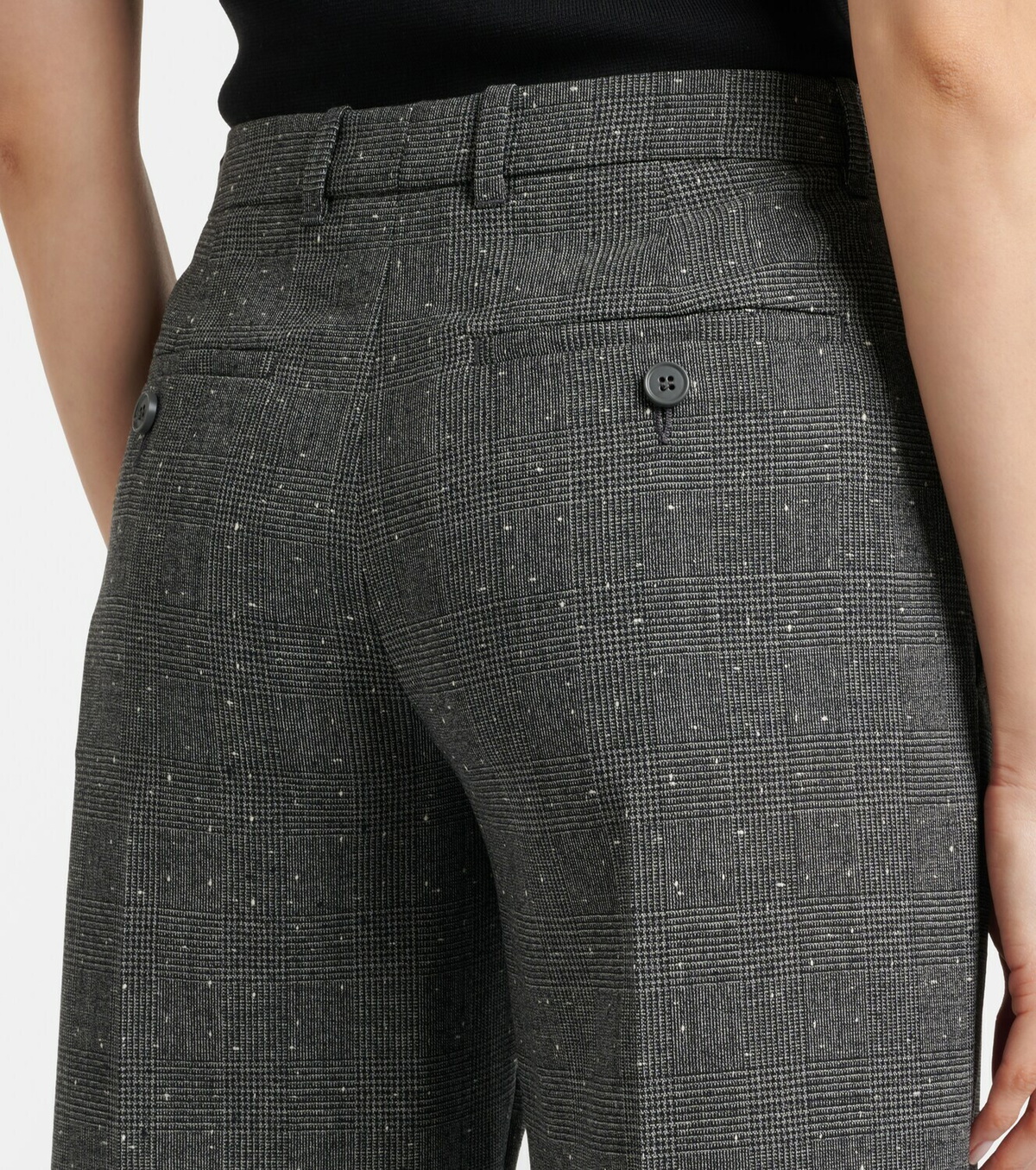 McQueen Prince of Wales check wool straight pants