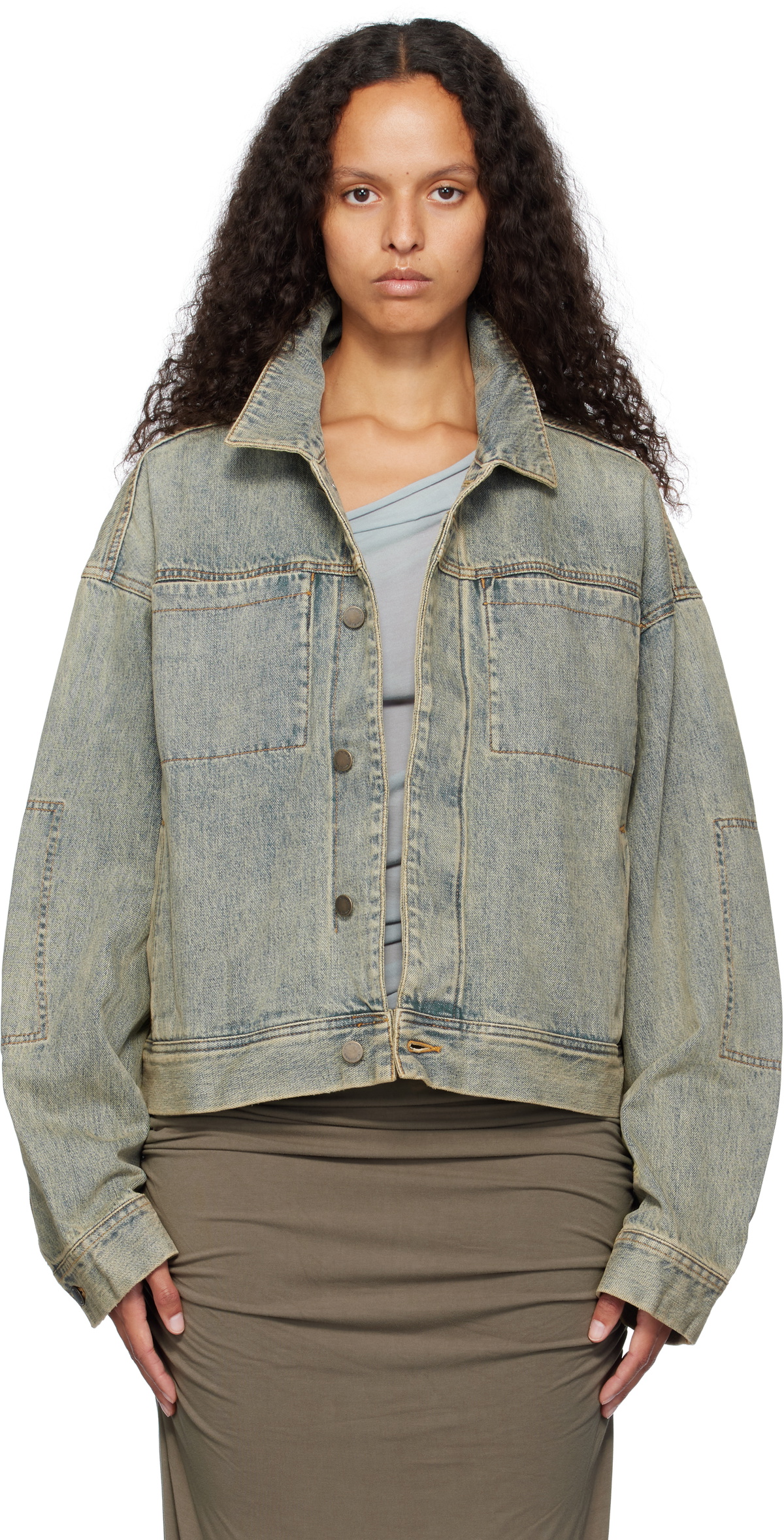 Entire Studios Blue Gem Denim Jacket