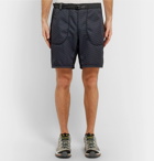 And Wander - Panelled Shell and Jacquard Shorts - Charcoal