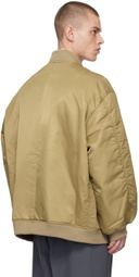 The Frankie Shop Tan Astra Bomber Jacket