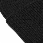 Colorful Standard Men's Merino Wool Beanie in Deep Black