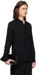 AMI Paris Black Classic Fit Shirt