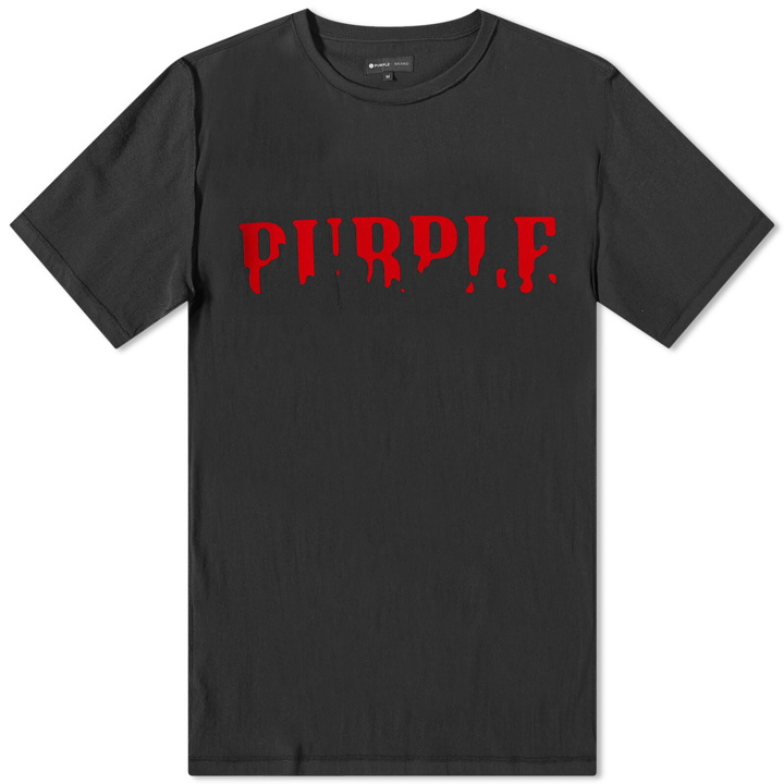 Photo: Purple Brand Men's Textured Inside Out T-Shirt in Black
