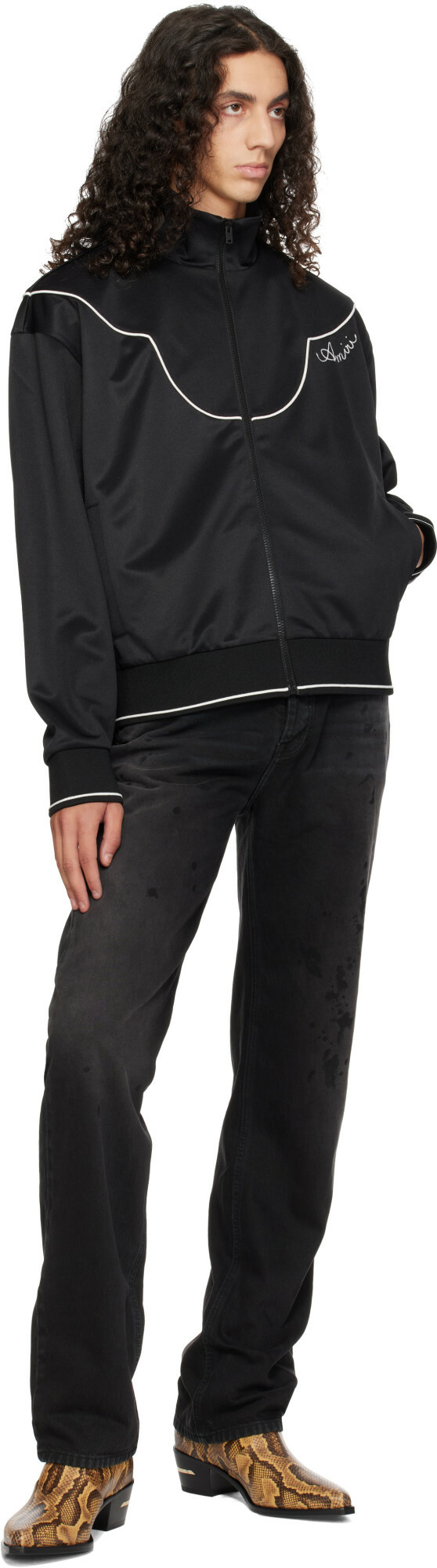 AMIRI Black Western Track Jacket