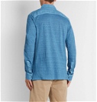 120% - Linen-Chambray Shirt - Blue
