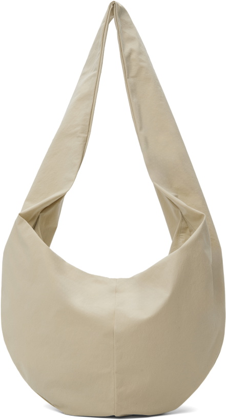Photo: Gabriela Coll Garments Beige No.250 Crossed Fabric Bag
