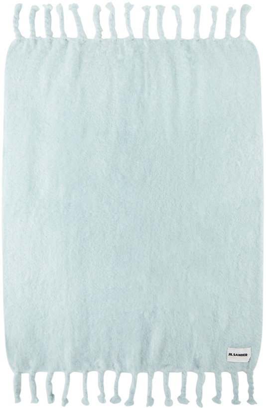 Photo: Jil Sander SSENSE Exclusive Blue Mohair Blanket