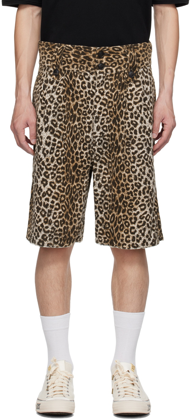 Visvim - Coronel Wide-Leg Leopard-Print Cotton and Linen-Blend 