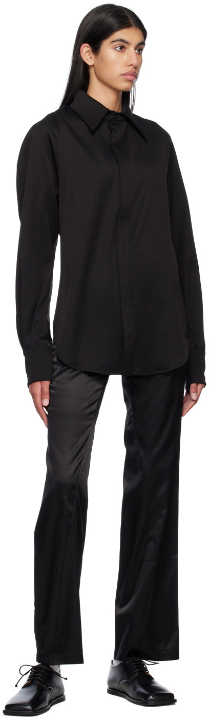 Bianca Saunders Black Row Back Shirt