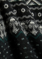 Vince Boiled Fair Isle Cashmere Jumper Black