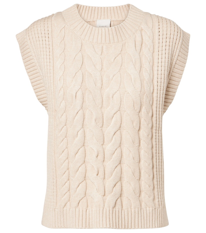 Photo: Varley Pixie cable-knit sweater vest