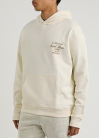 Club 1984 Patron 84 Printed Hooded Cotton Sweatshirt Off White