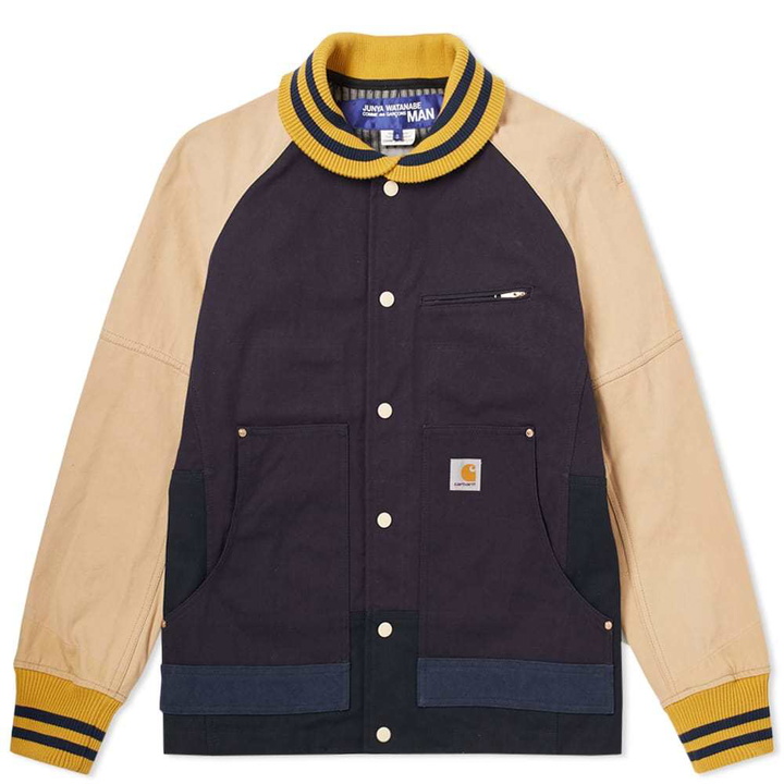 Photo: Junya Watanabe MAN x Carhartt Varsity Jacket Blue