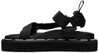 Moschino Black Webbing Sandals