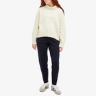 Pangaia Women's Recycled Cashmere Knit Chunky Turtleneck Sweater in Ecru Ivory