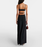 Christopher Esber Beaded cutout jersey maxi dress