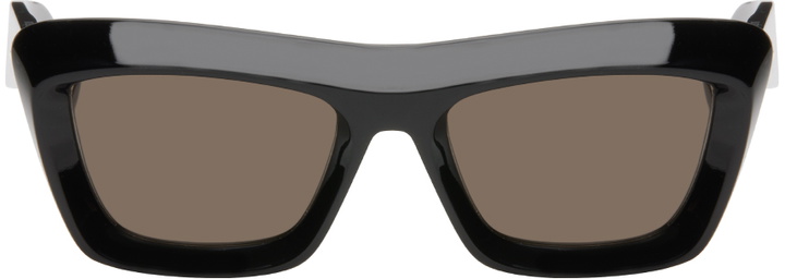 Photo: Bottega Veneta Black Classic Cat Eye Sunglasses