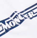 Moncler - Slim-Fit Logo-Print Cotton-Jersey T-Shirt - White