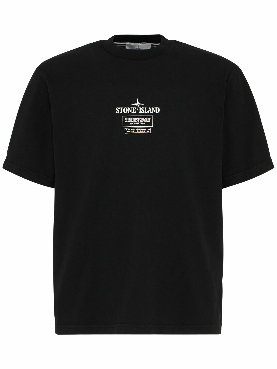 Tシャツ・カットソー Stone  Cotton jersey t-shirt Anthracite Cotton Jersey Slim Fit T-Shirt - STONE ISLAND