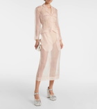 Simone Rocha Silk organza pencil skirt
