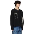 Doublet Black Hidden Message Sweater