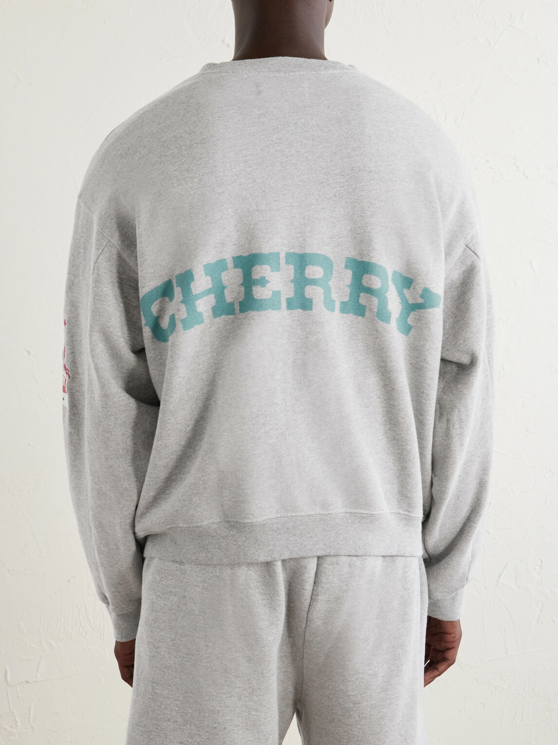 Cherry Los Angeles - Logo-Embroidered Cotton-Jersey Zip-Up Sweatshirt - Gray