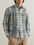 Polo Ralph Lauren - Checked Basketweave Cotton Shirt - Blue