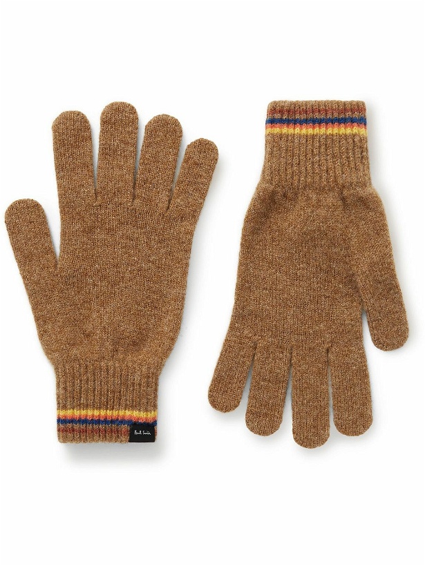 Photo: Paul Smith - Striped Intarsia Wool Gloves