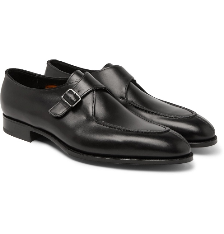 Photo: Edward Green - Clapham Leather Monk-Strap Shoes - Black