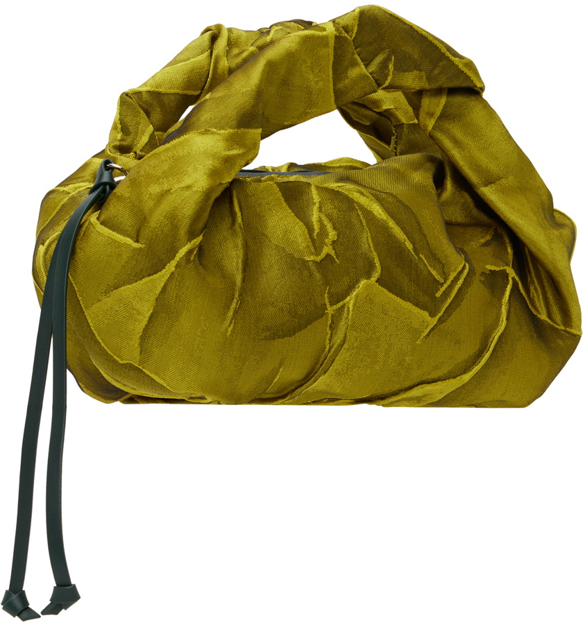 Dries Van Noten Yellow Crinkled Bag