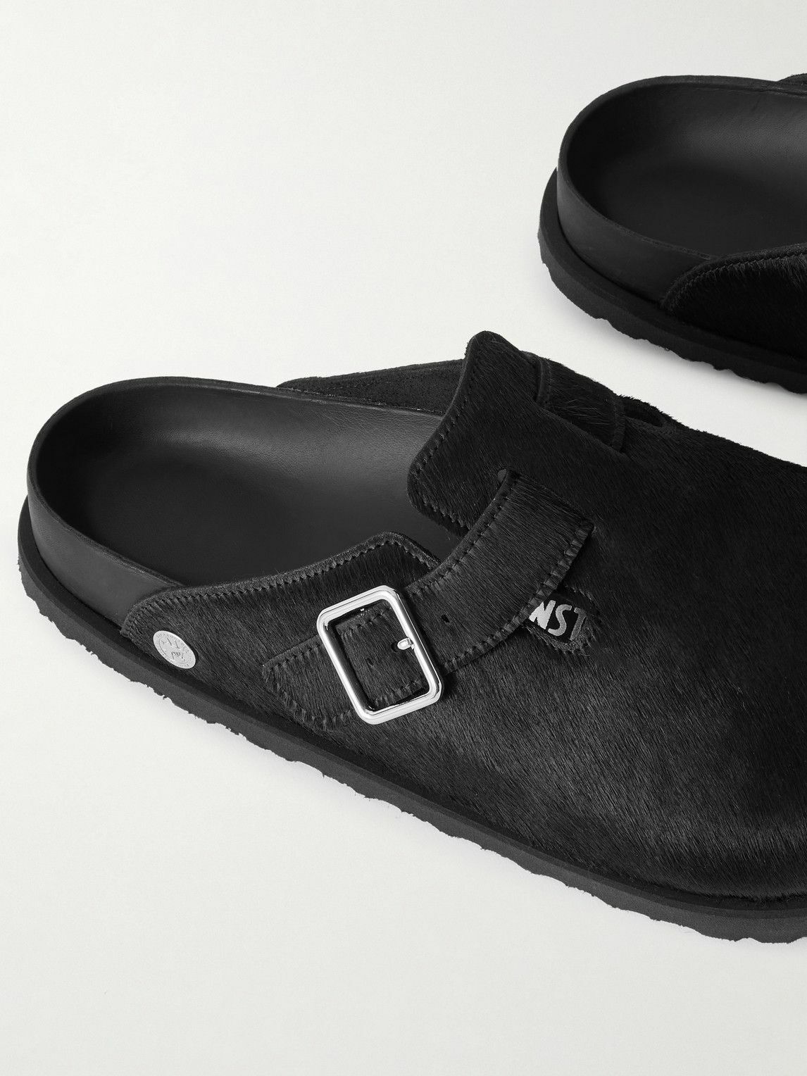 BIRKENSTOCK 1774 - Boston Calf Hair Clogs - Black