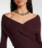 Altuzarra Virginie cropped off-shoulder sweater