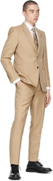 Burberry Beige Linen Classic Fit Blazer