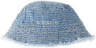 Givenchy Baby Blue Monogram Bucket Hat