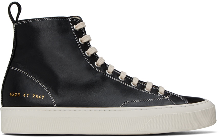 Photo: Common Projects Black Tournament High Sneakers