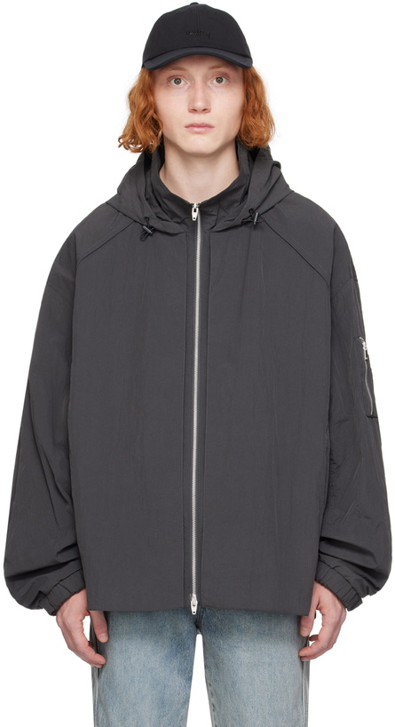 Photo: Juun.J Gray Stand Collar Jacket