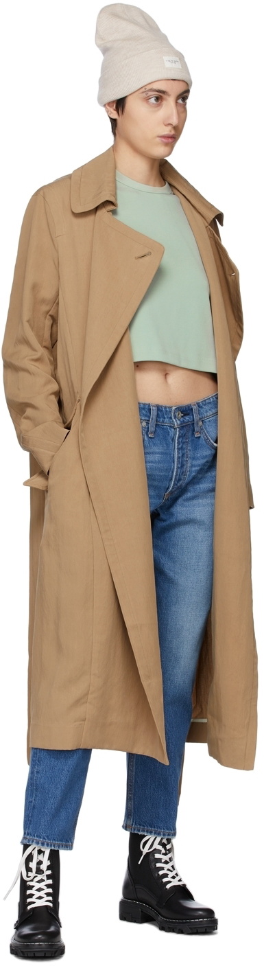 rag & bone Green Archetype Cropped Roxie Tank Top
