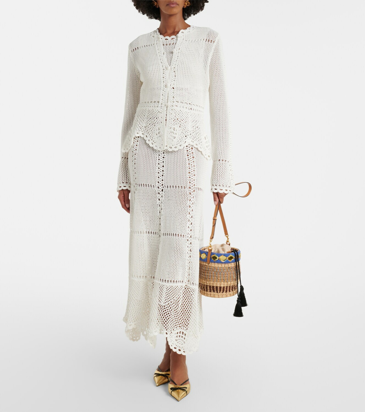 Erdem Crochet cotton cardigan